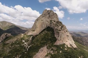 peña de bernal desde el aire