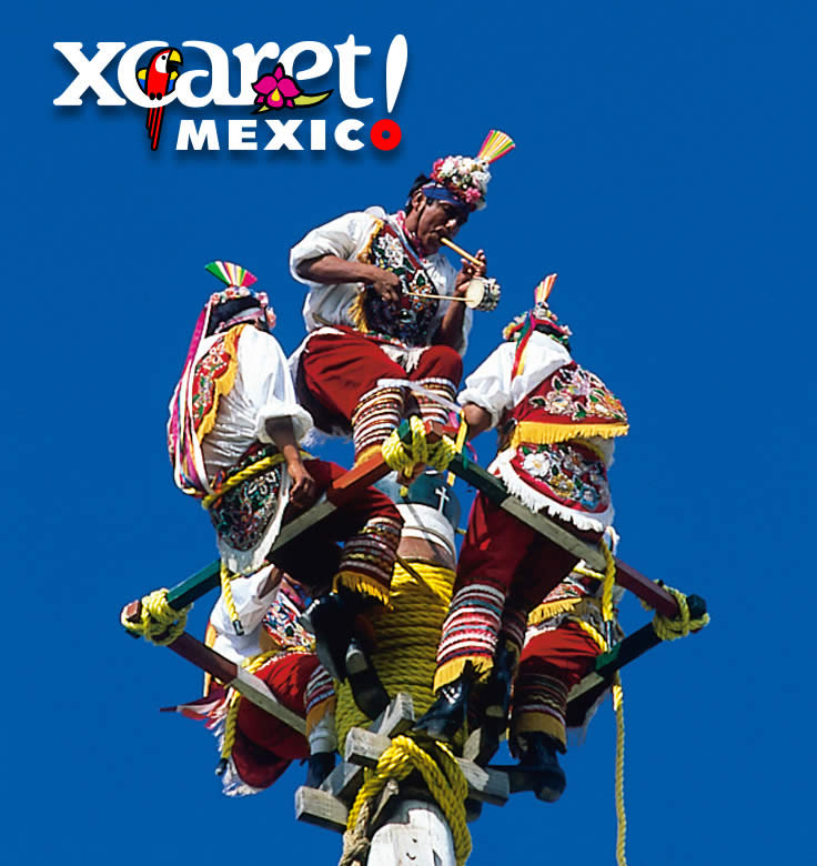 Voladores de Papantla en Xcaret