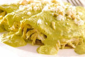 Receta Enchiladas Encacahuatadas