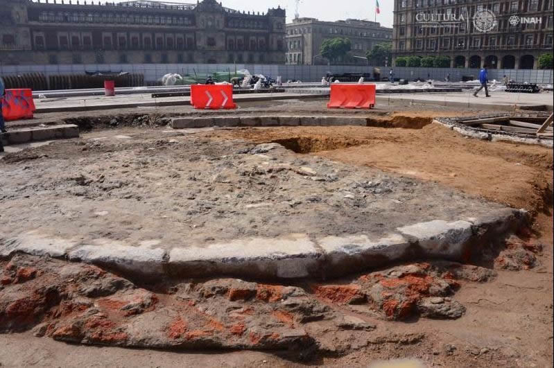 Nuevo descubrimiento del INAH en el Zócalo de la CDMX