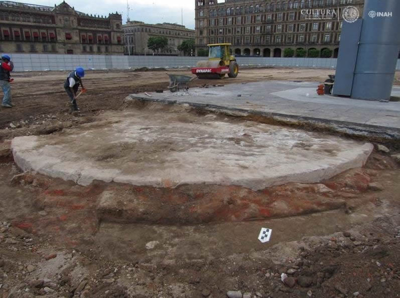 Nuevo descubrimiento del INAH en el Zócalo de la CDMX